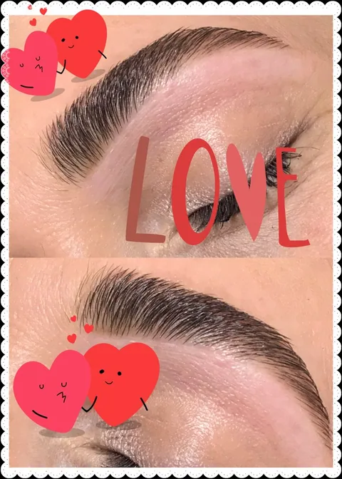 Full, brushed-up laminated brows at Signature Effexx Beauty