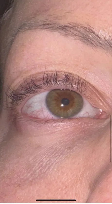 Lash detail, client photo